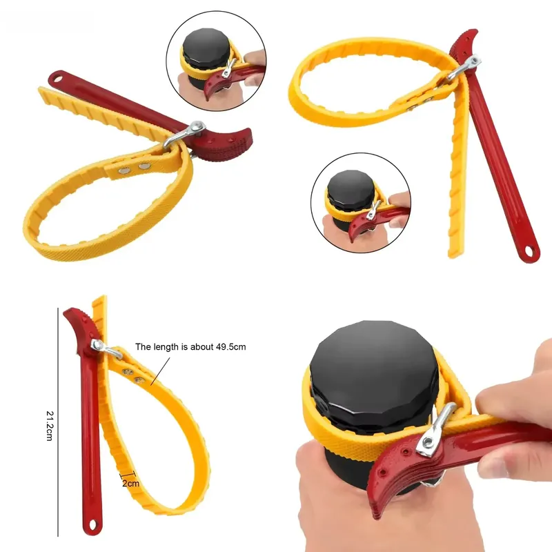 Oil Filter - Llave de cadena ajustable para filtro